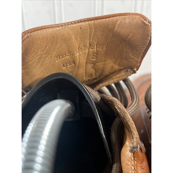 Royal Albartross Driver Golf Shoes Brown Suede Handmade Men Size 8 Augusta - Picture 10 of 11